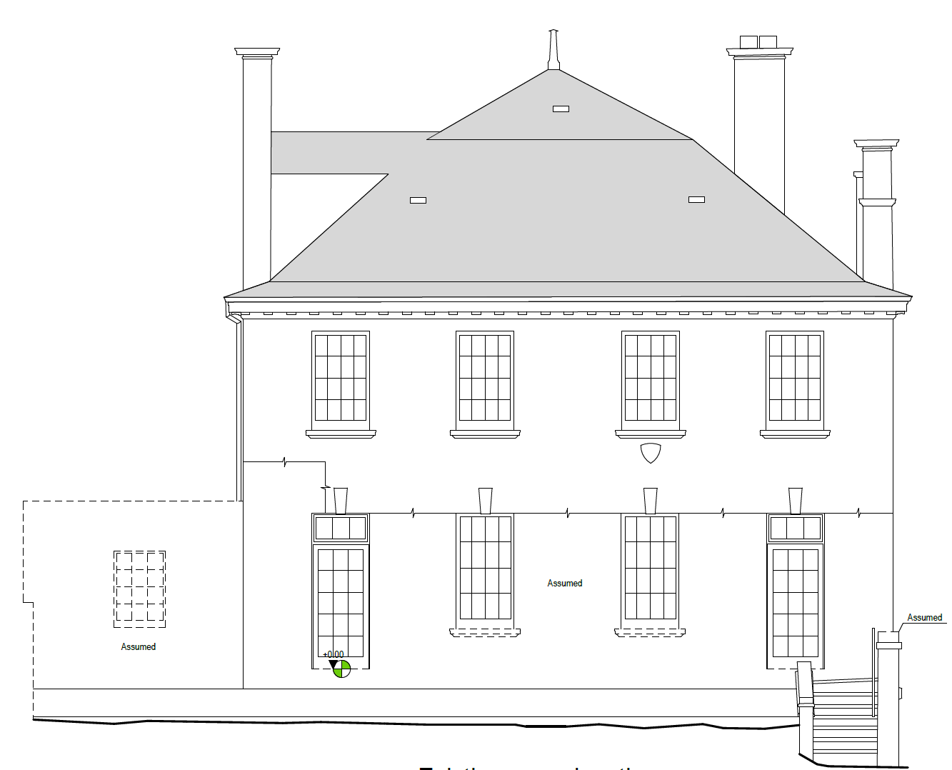 08_Existing rear elevation